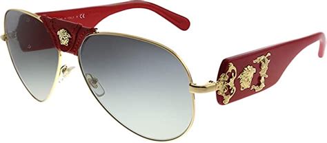 versace ve2150q gold|Versace Baroque VE 2150Q 100211 Gold Red Leather .